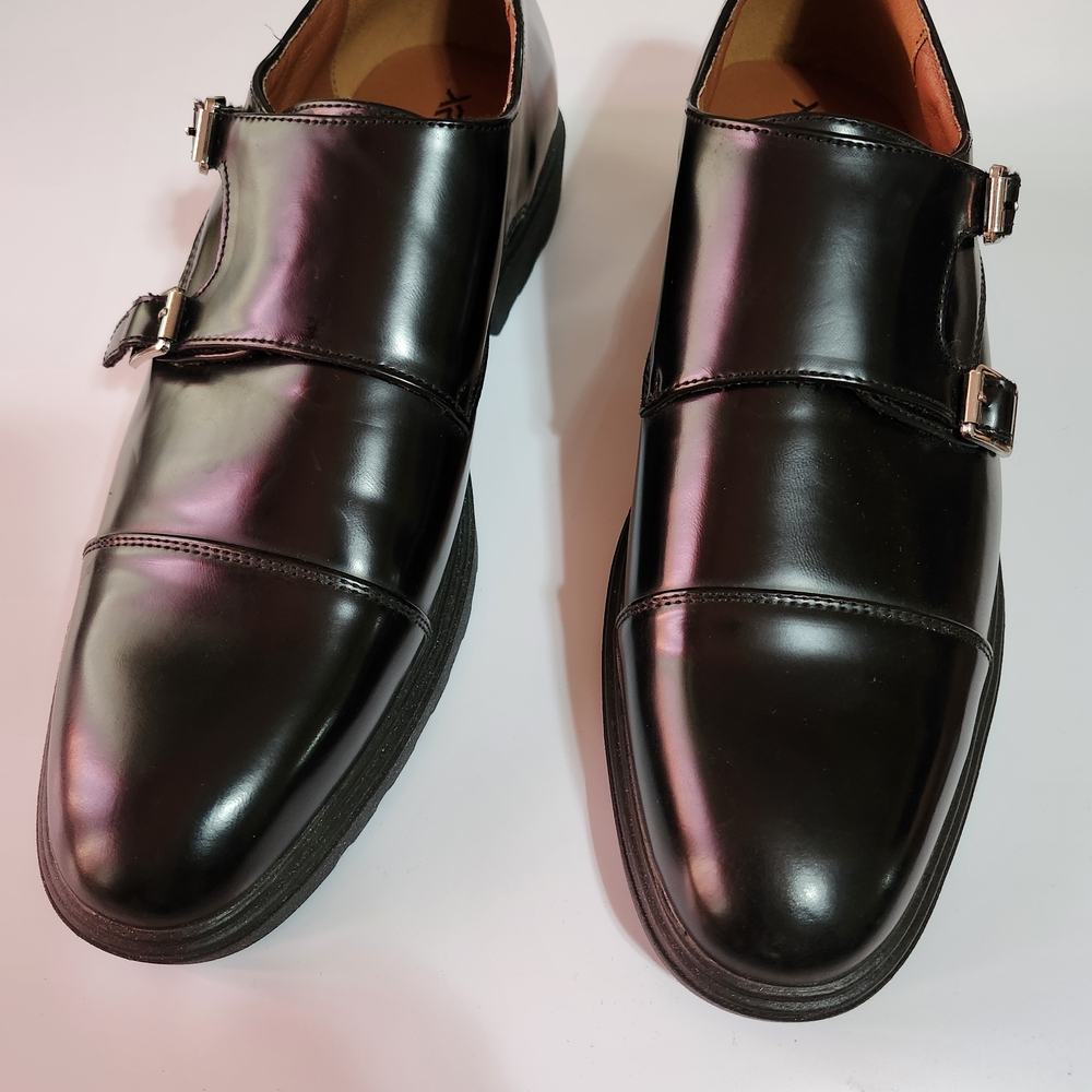 Men's Double Monk Strap Dress Shoes - Black